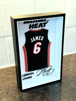 LeBron James #6 Miami Heat logo collectible like new