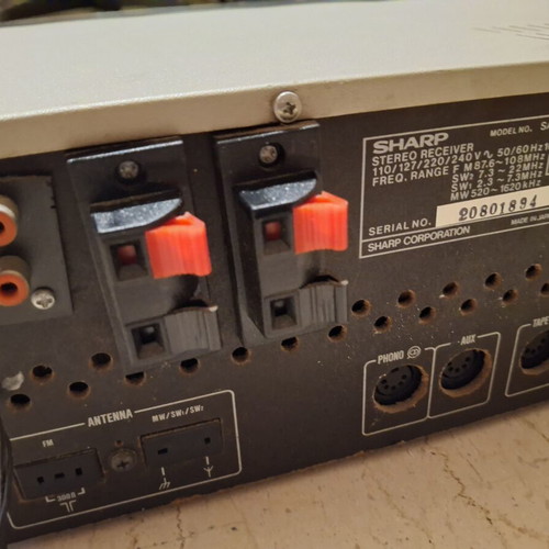 Sharp SA-11Z radio amplifier used, 4 ohm, 20W per channel