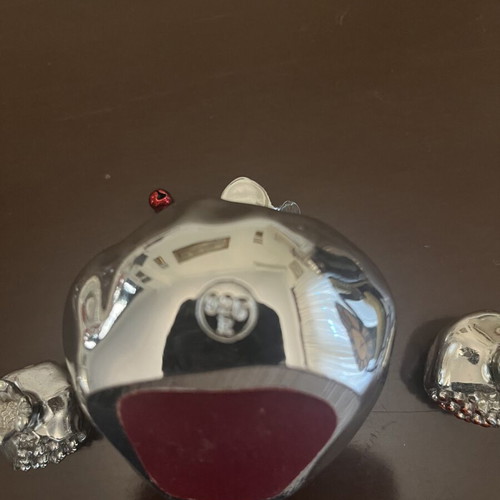 Silver decorative pomegranate set like new, table decor