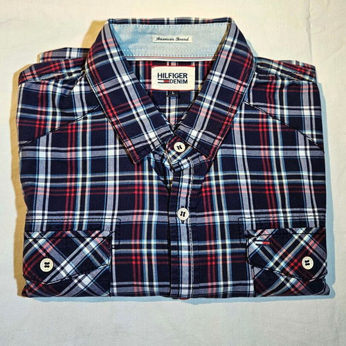 Hilfiger Denim men's checked shirt size M used