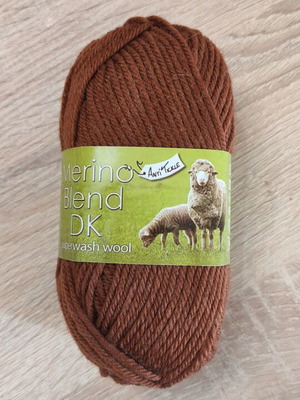 Merino knitting yarn 50g 100% processed wool, 104 meters new