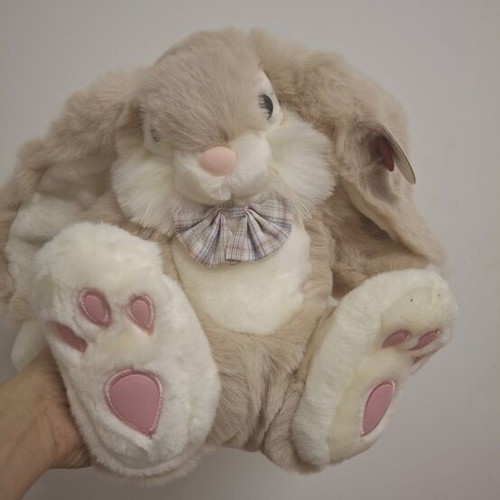 Large Bunny Rabbit Vintage Plush Toy by KEEL New