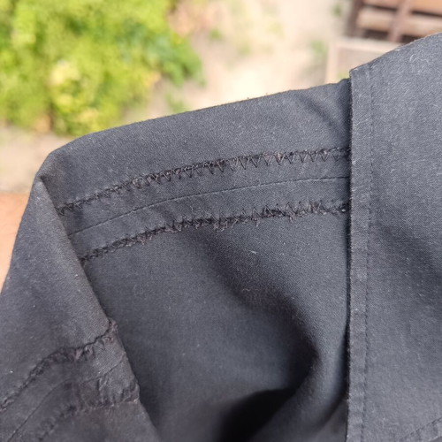 Dolce & Gabbana Vintage Deconstructed Inside-Out Shirt Black Cotton M used
