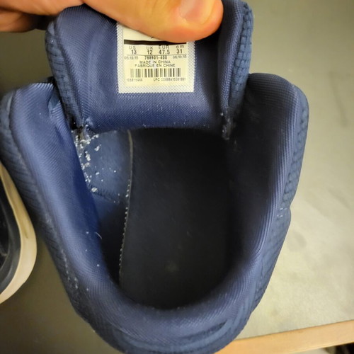 Jordan Flight Origin 3 athletic shoes used, navy blue, size 47.5
