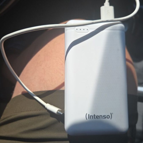 Powerbank Intenso used, 20000mAh capacity, functional