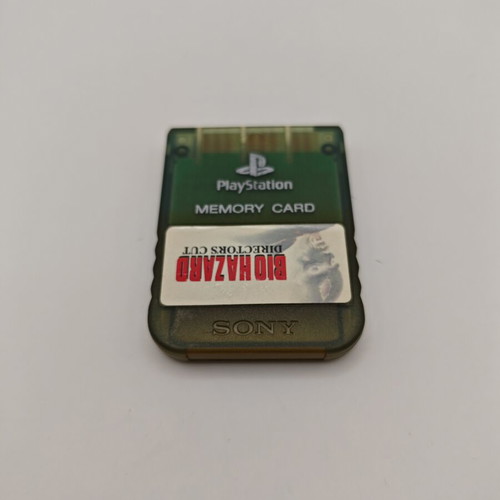 Sony PlayStation 1 Memory Card used with Biohazard sticker
