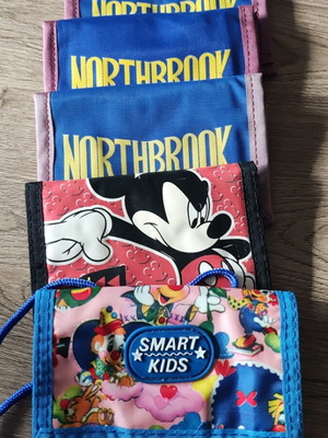 Children's wallets, single piece