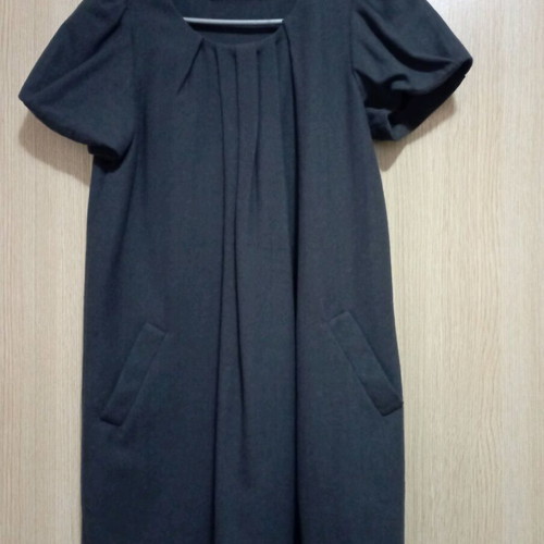 Winter dress used, dark gray, size S