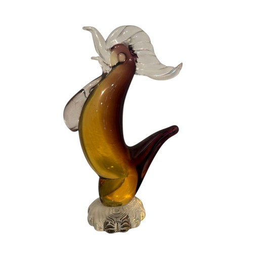 Murano glass decorative bird rooster like new