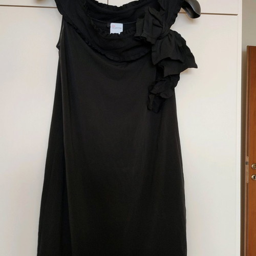 Red Valentino black off shoulder dress with bow used, size L