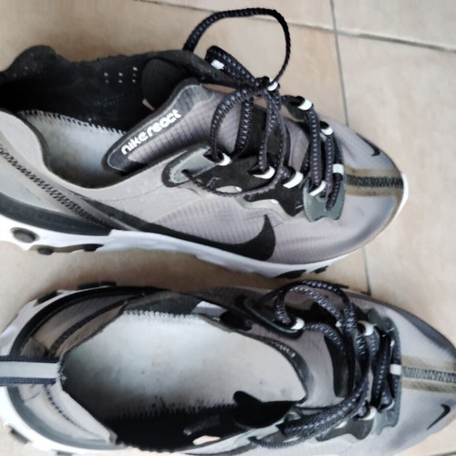 Nike React Element 87 Anthracite Black sneakers like new, size 42.5