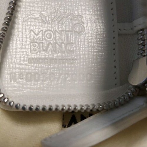 Mont Blanc Tribute leather double case for pen and pencil new