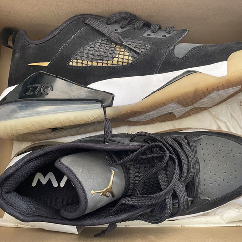 Jordan Mars 270 Black Gold sneakers, size 44.5
