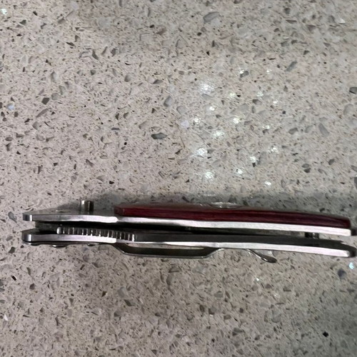 Voyager Folding Knife New with Compass and Belt Clip