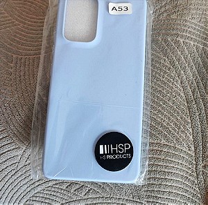Samsung Galaxy A53 silicon case light blue