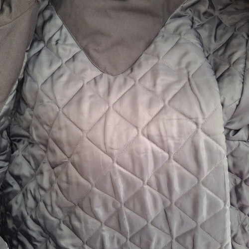 Adidas men's long jacket used with integrated hood and fur lining