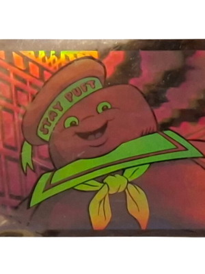 Vintage Panini The Real Ghostbusters Holo Prism αυτοκόλλητο καινούργιο, συλλεκτικό