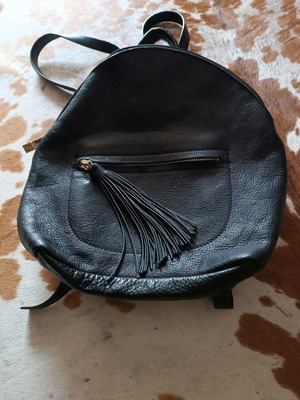 Coccinele Black Faux Leather Backpack Like New