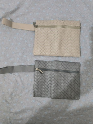 Handbags like new, gray and beige, set of two pieces