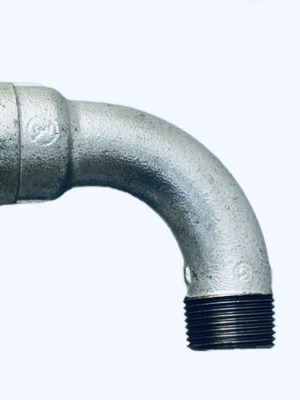 Galvanized 1 1/4 inch male-female pipe elbow, Japan