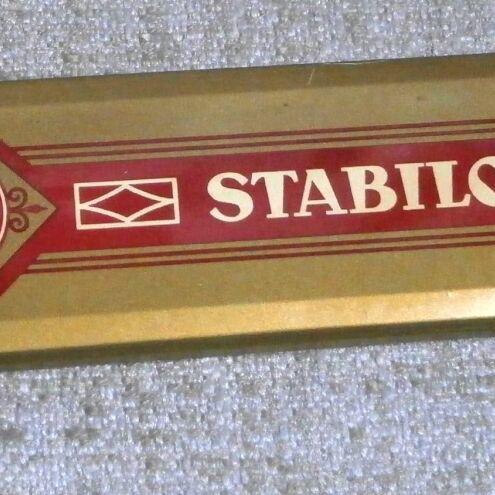 Stabilo Swan Tin Box with 12 Pencils New German Vintage