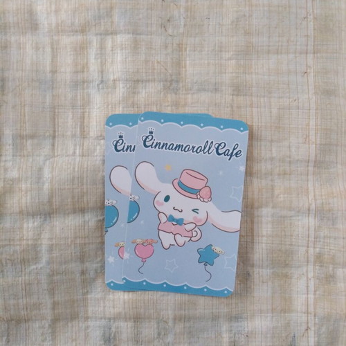 Sanrio Cinnamoroll Handmade Keychain with Lomo Card, White, New