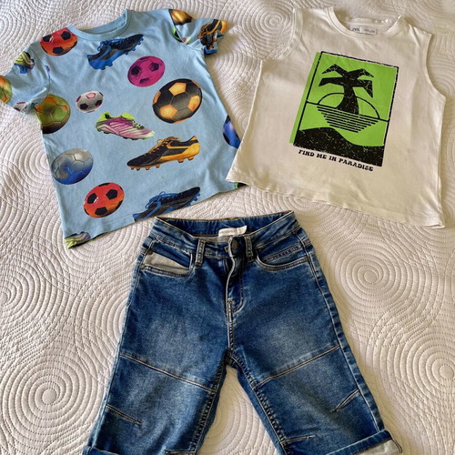 Next clothing set for boy 8-9 years like new, blue and green