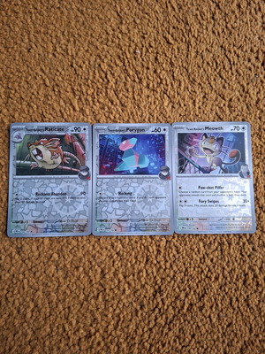 Pokemon TCG cards Team Rocket Raticate Porygon Meowth new