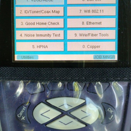 JDSU ADSL/VDSL analyzer with power supply and cables
