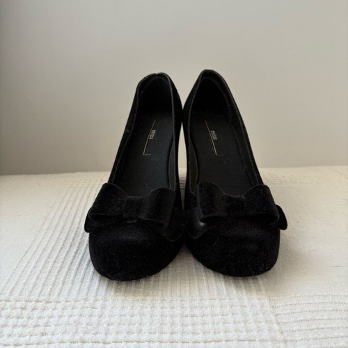 Melissa ballerinas like new, black velour, size 38