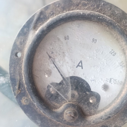 Vintage Analog Measuring Instruments (Ammeters) Used, Pack of 3, Industrial Steampunk Decor