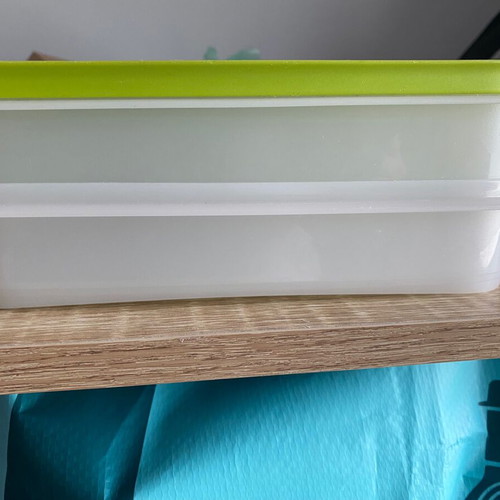 Tupperware double compact freezer container new