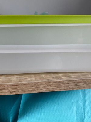 Tupperware double compact freezer container new