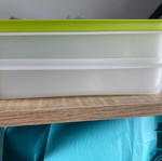 Tupperware double compact freezer container new