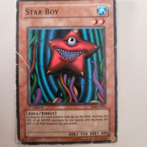 Yugi Oh Star Boy card used