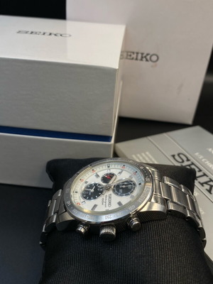 Seiko Panda Chronograph SNAC05P1 Quartz Alarm Watch