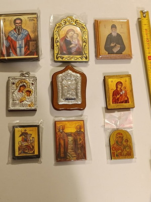 Religious icons like new miniature size set of 9 pieces