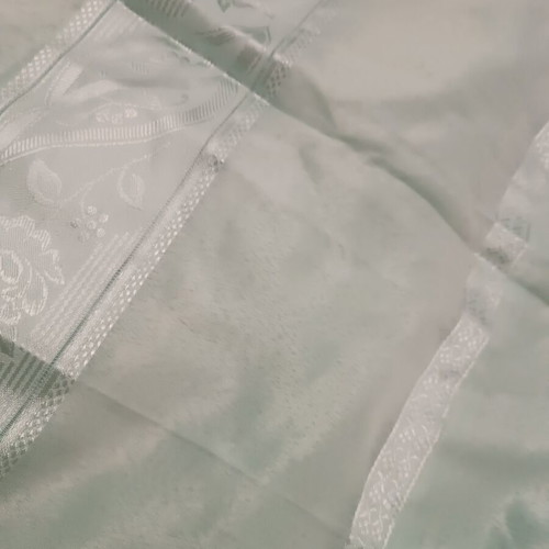 Curtain with Shirring in Turquoise Like New, 4m Width