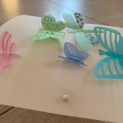 Haba wall light with butterflies like new