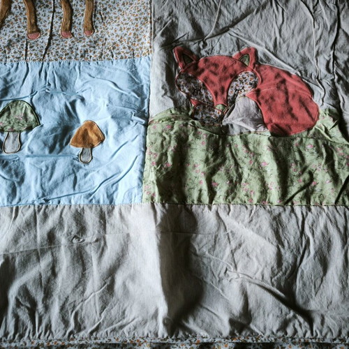 Baby bedding set with pillowcase and plush reindeer like new