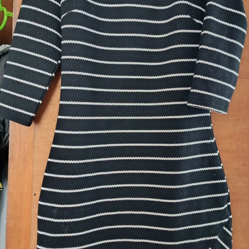 Mango striped fitted dress like new, blue