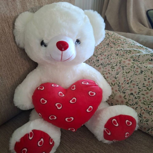 Large plush teddy bear like new, 50cm height