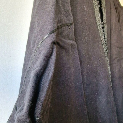 Moroccan men's kelebia like new, black, woolen