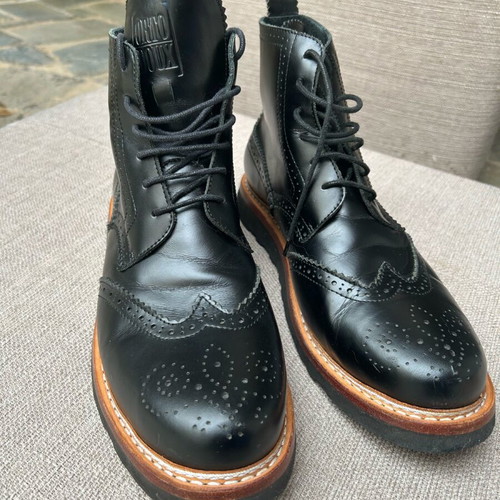 Ortodoux leather boots like new, black, size 44-44.5