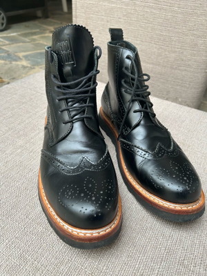 Ortodoux leather boots like new, black, size 44-44.5