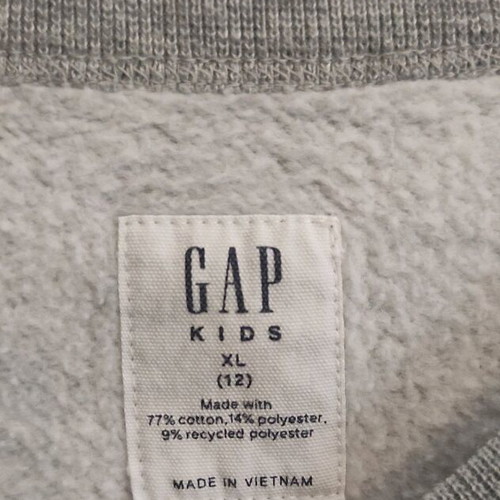 GAP sweatshirt used 12 years old gray XL