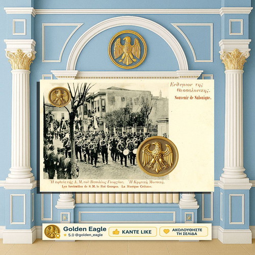 Philharmonic Band of Cretan Gendarmerie postcard used