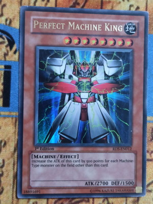 Perfect Machine King κάρτα Yu-Gi-Oh! σαν καινούργιο, ultra rare, RDS 1st edition