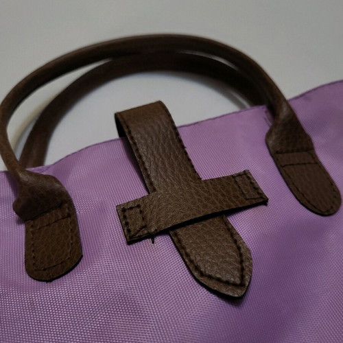 Handbag lilac with brown details like new