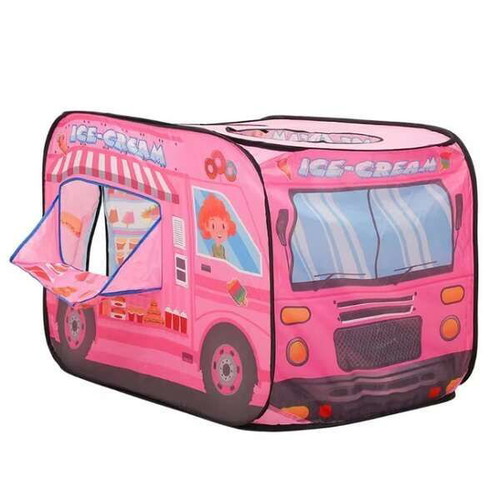 Portable children's folding play tent 110x70x70cm pink
